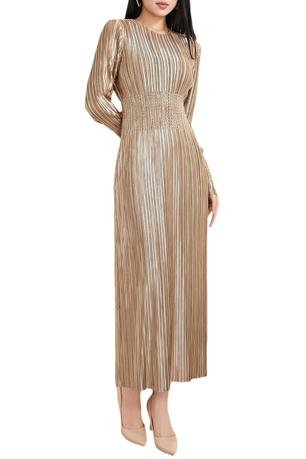 PLEATS PLEASE ISSEY MIYAKE Style Waist-Pleated Dress