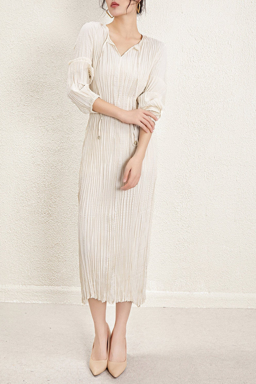 PLEATS PLEASE ISSEY MIYAKE Style Irregular Pleated Dress