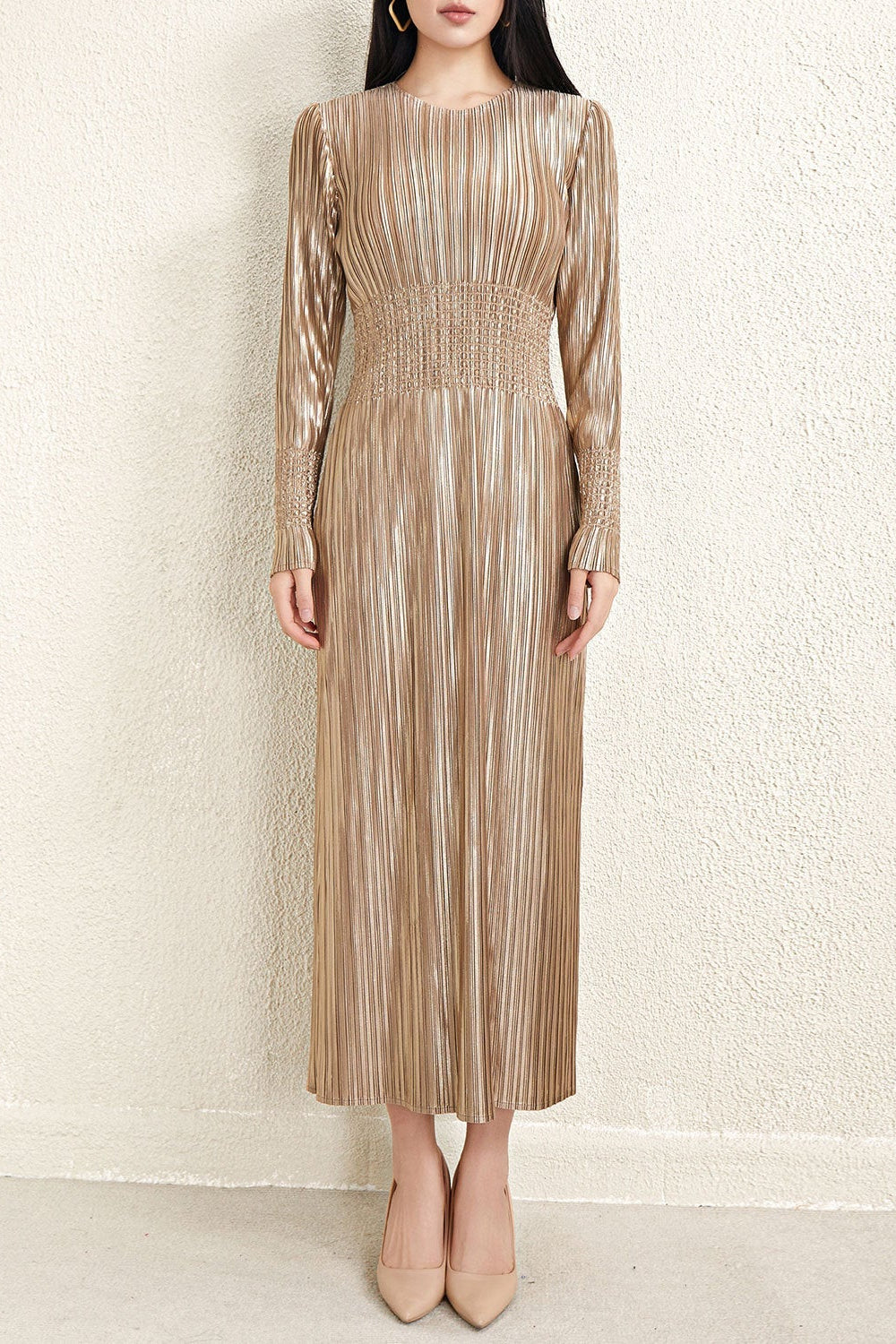 PLEATS PLEASE ISSEY MIYAKE Style Waist-Pleated Dress