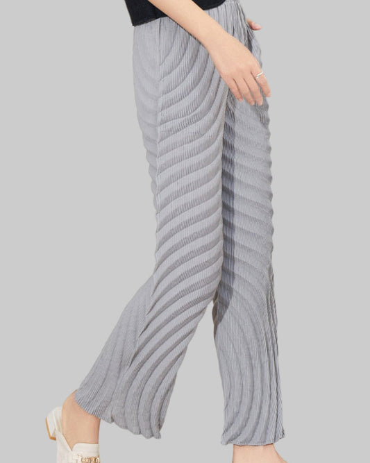 Counter new heavy industry pressed straight pants women's 2025 Miyake new annual ring pleats fashion and versatile pleated trousers IsseyMiyakePleats