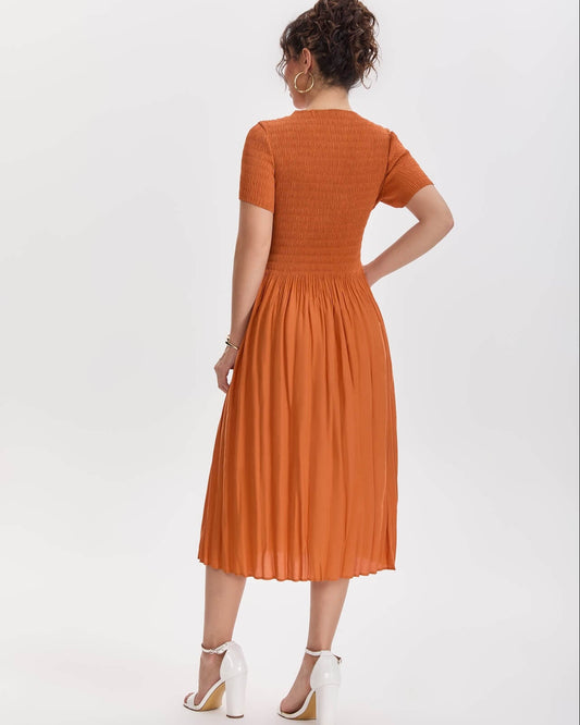 PLEATS PLEASE ISSEY MIYAKEPleated Art Midi Dress