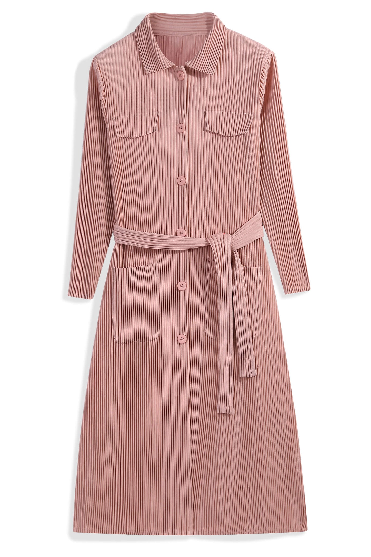 PLEATS PLEASE ISSEY MIYAKE Style Casual Stretch Trench Coat – Mid-Length
