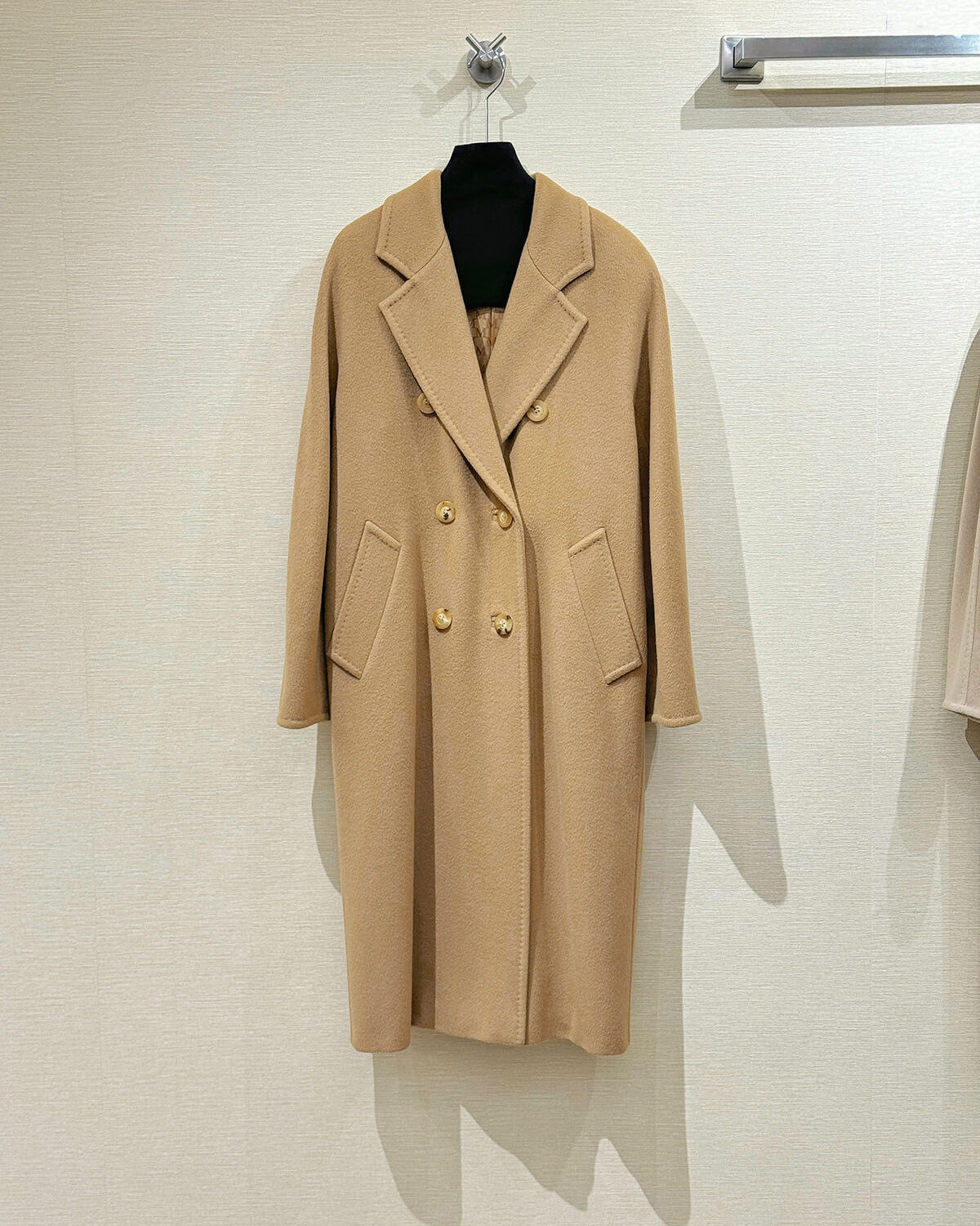 Max Mara Style Women’s Double-Faced 100% Wool & Cashmere Double-Breasted Coat- CAMEL