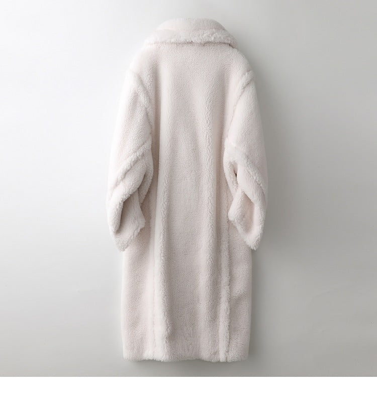 Max Mara Style Teddy Bear Icon 100% Wool&Cashmere Coat–Ivory