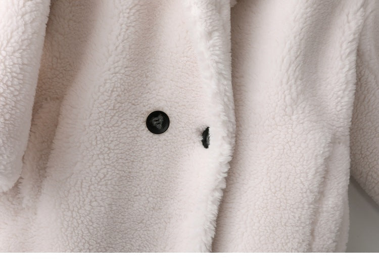 Max Mara Style Teddy Bear Icon 100% Wool&Cashmere Coat–Ivory with Hood