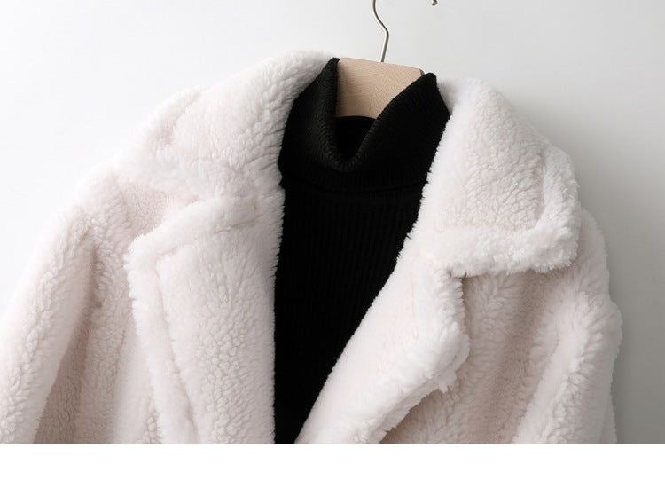 Max Mara Style Teddy Bear Icon 100% Wool&Cashmere Coat–Ivory