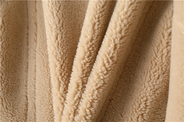 Max Mara Style Teddy Bear Icon 100% Wool&Cashmere Coat–Apricot with Hood