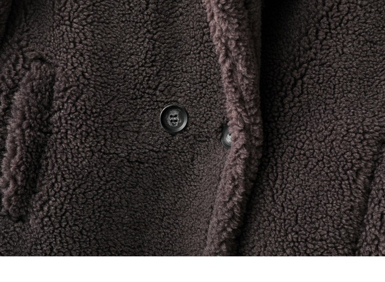 Max Mara Style Teddy Bear Icon 100% Wool&Cashmere Coat–Gray