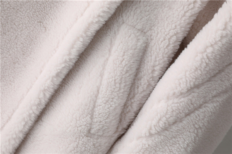 Max Mara Style Teddy Bear Icon 100% Wool&Cashmere Coat–Ivory with Hood