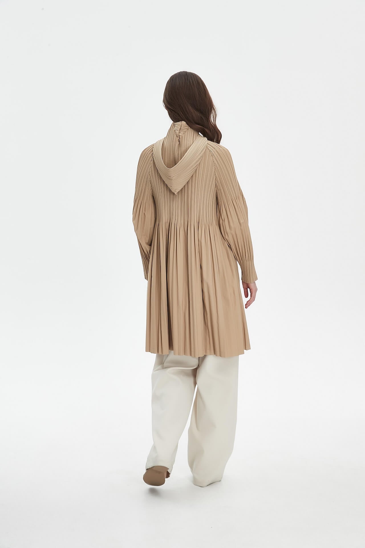 PLEATS PLEASE ISSEY MIYAKE Style Hooded Coat for Women – Lightweight & Breathable