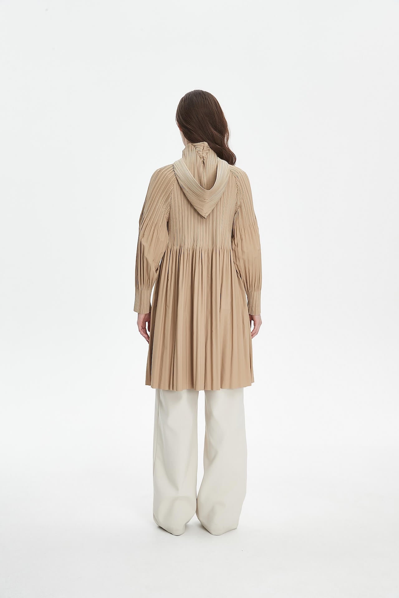 PLEATS PLEASE ISSEY MIYAKE Style Hooded Coat for Women – Lightweight & Breathable