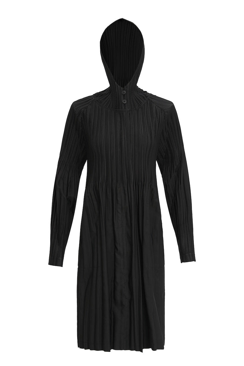 PLEATS PLEASE ISSEY MIYAKE Style Hooded Coat for Women – Lightweight & Breathable